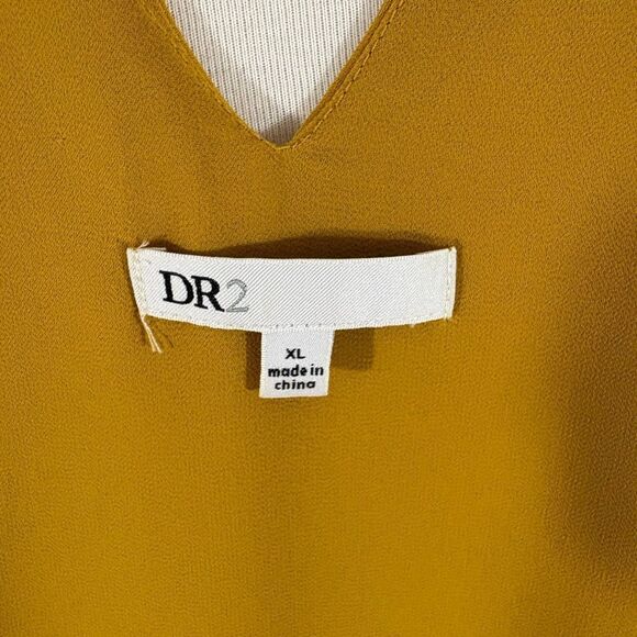 DR2 Mustard Sleeveless Blouse - Picture 4 of 5